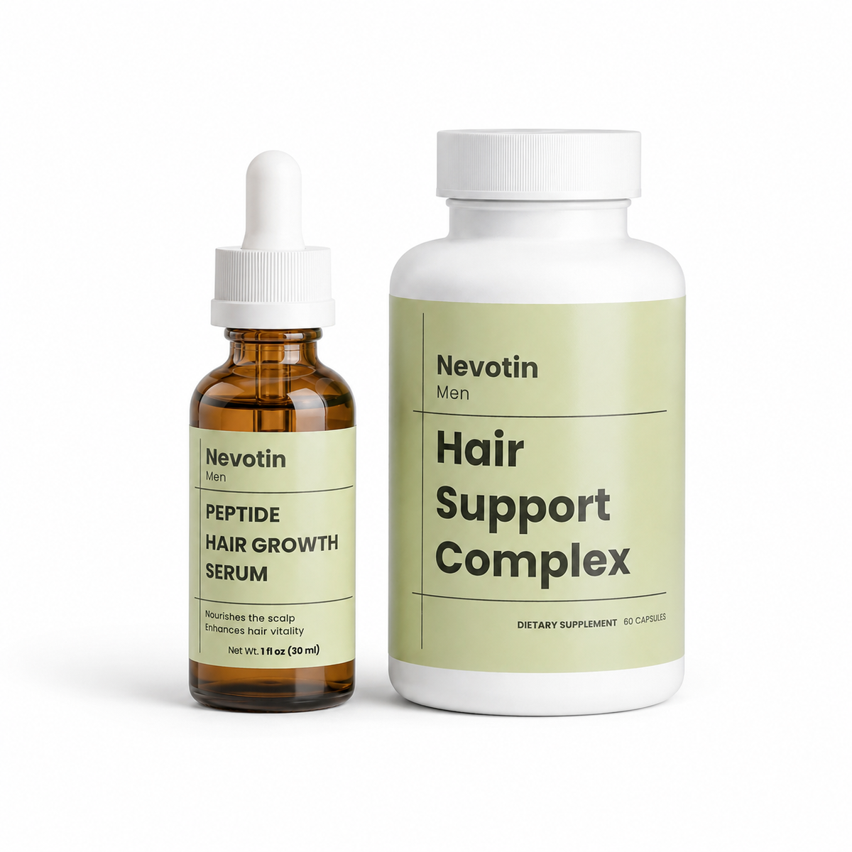 Serum + capsules · one system